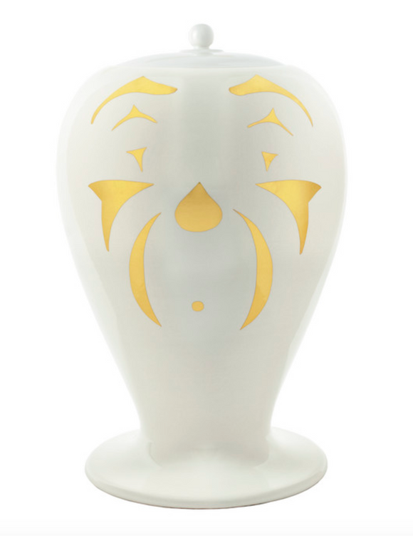 Fornasetti Maxi Vase Clown black/white/gold - Milk Concept Boutique
