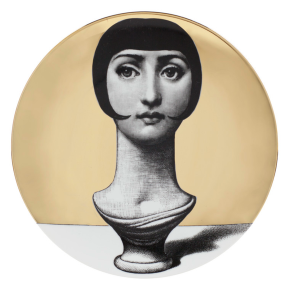Fornasetti Wall Plate T&V 192 Gold - Milk Concept Boutique