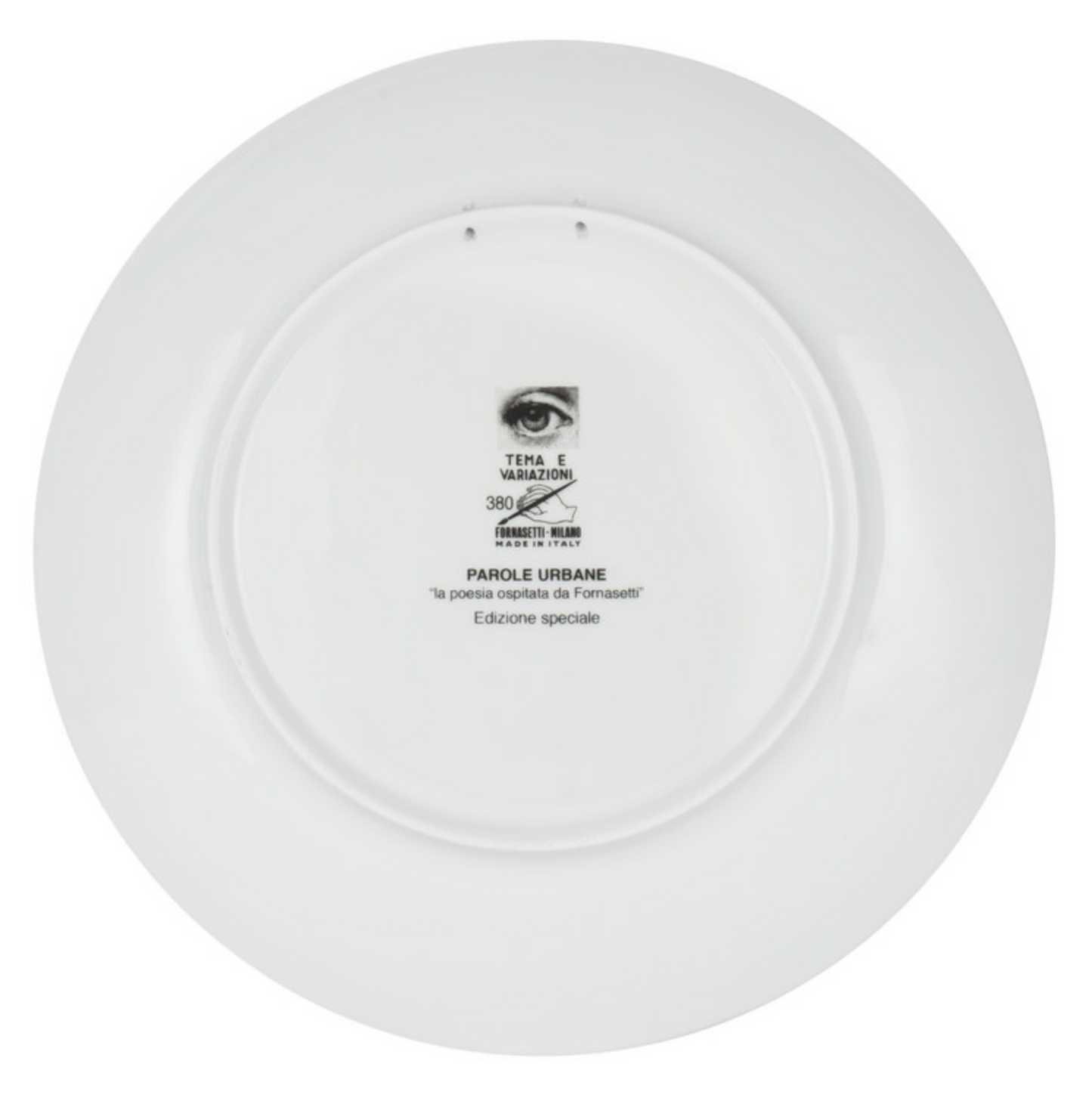 Fornasetti  Wall Plate T&V 380 - Limited Edition - Milk Concept Boutique