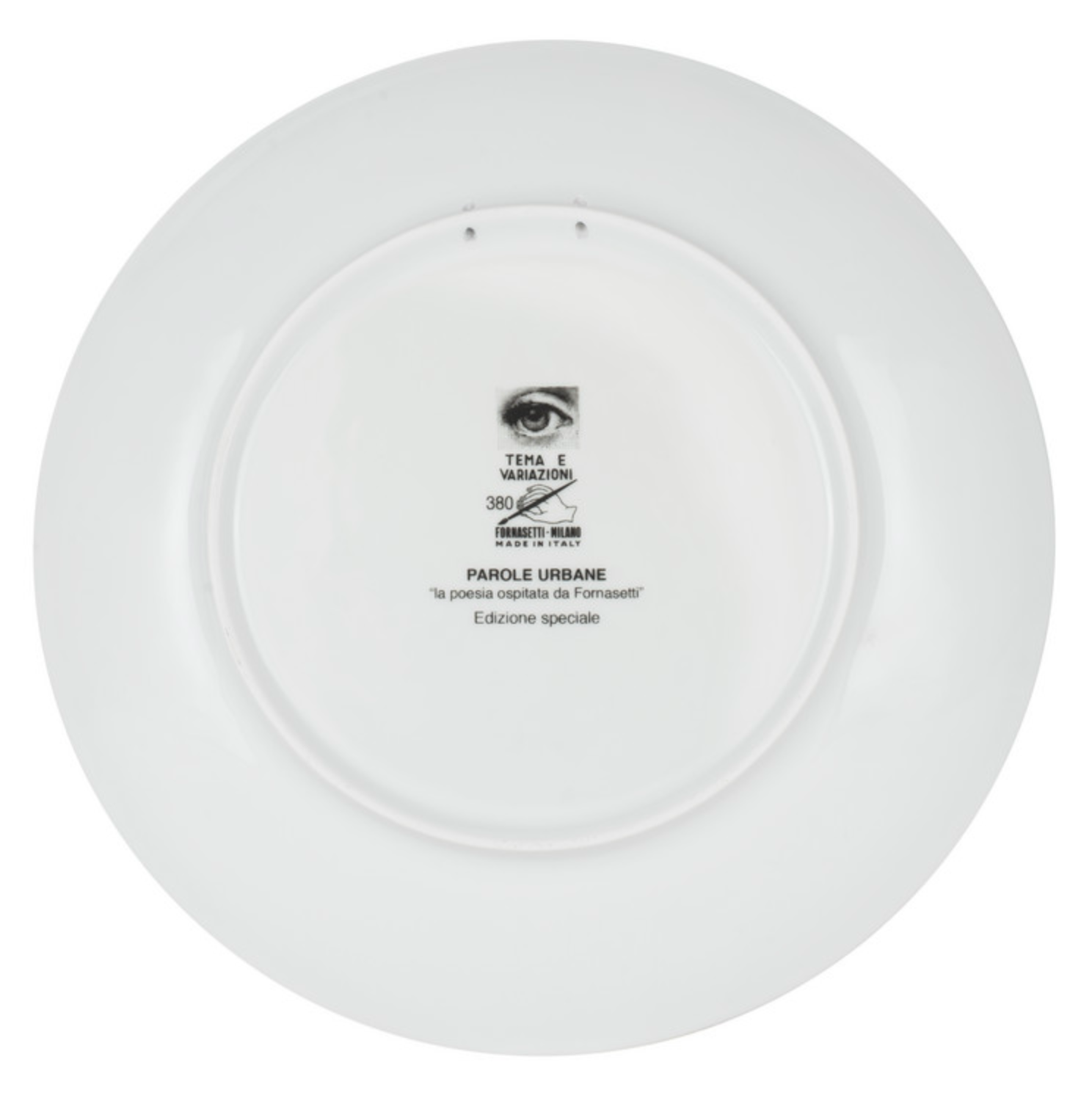 Fornasetti  Wall Plate T&V 380 - Limited Edition - Milk Concept Boutique