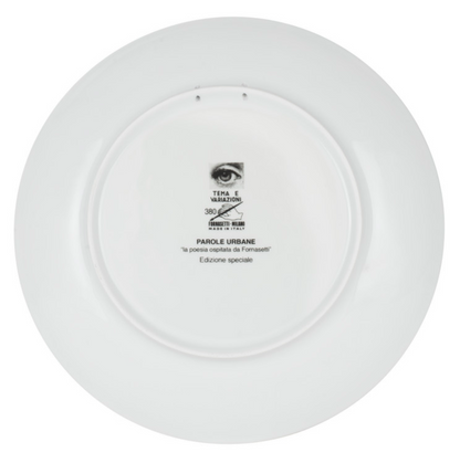 Fornasetti  Wall Plate T&V 380 - Limited Edition - Milk Concept Boutique
