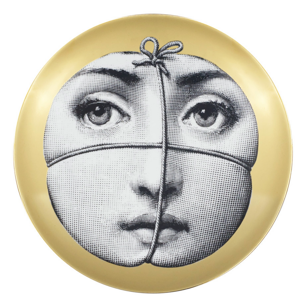 Fornasetti Wall Plate T&V 18 gold Milk Concept Boutique