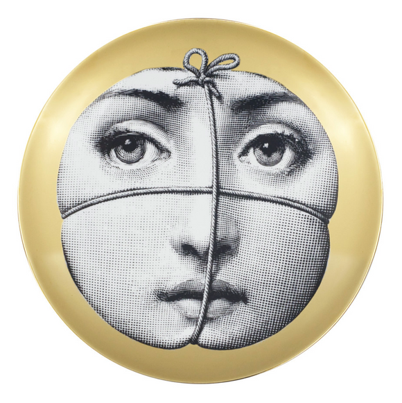 Fornasetti  wall plate T&V 135 gold - Milk Concept Boutique
