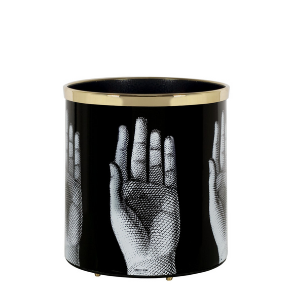 Fornasetti Paper Basket Mani Black & White - Milk Concept Boutique