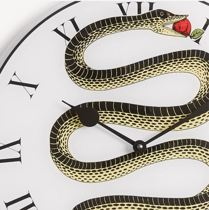 Fornasetti wall clock Peccato originale (original sin) - Milk Concept Boutique