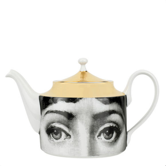 Fornasetti Teapot Tema e Variazioni nr. 21 - Black & White & Gold - Milk Concept Boutique