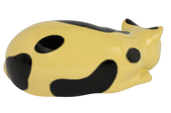 Fornasetti ceramic Cat Macchiato on yellow - Milk Concept Boutique