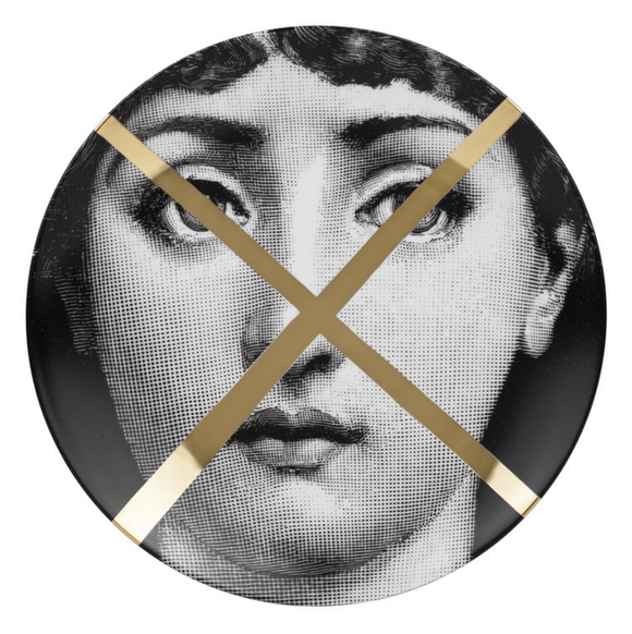 Fornasetti Wall Plate T&V 30 Gold - Milk Concept Boutique