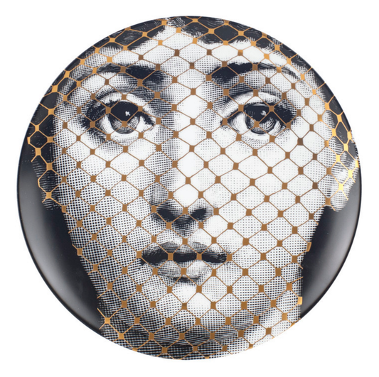 Fornasetti Wall Plate T&V 78 gold - Milk Concept Boutique