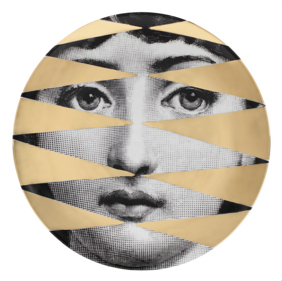 Fornasetti Wall Plate T&V 46 gold - Milk Concept Boutique